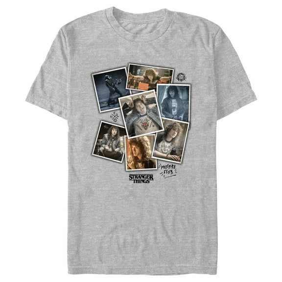 Netflix Men's Stranger Things Eddie Munson Photo Dump Graphic T-Shirt