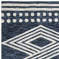 thumbnail image 2 of SAFAVIEH Micro-Loop Glenda Geometric Aztec Wool Area Rug, Navy/Ivory, 8' x 10', 2 of 4