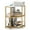 White, variant on Costway Corner Printer Stand with Charging Station Adjustable Metal Mesh Shelf White