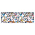 thumbnail image 6 of Yayeee Kitchen Valance Rod Pocket 54" x 18" Living Room Window Curtain, Doodle Pattern, 6 of 6