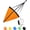 Orange, variant on BLUEWING 32" Drift Sock Sea Anchors with Buoy Ball Float Leash 840D Nylon Parachute Drift Anchor Fishing Drogue for Marine Boat/Jet Ski/Sail Boat Black