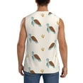 thumbnail image 4 of Uemuo Sea Turtle Pattern Men's Sleeveless T-Shirt,Muscle Athletic Tank Top, Moisture-wicking Quick-dry Breathable Classic Tee Top for Gym Run Outdoor Sports-3X-Large, 4 of 8