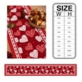 thumbnail image 7 of Valentine'S Day Love Table Runner Country Wedding Decoration Table Mats Tablecloth for Home Dining Holiday Party Decor, 7 of 7