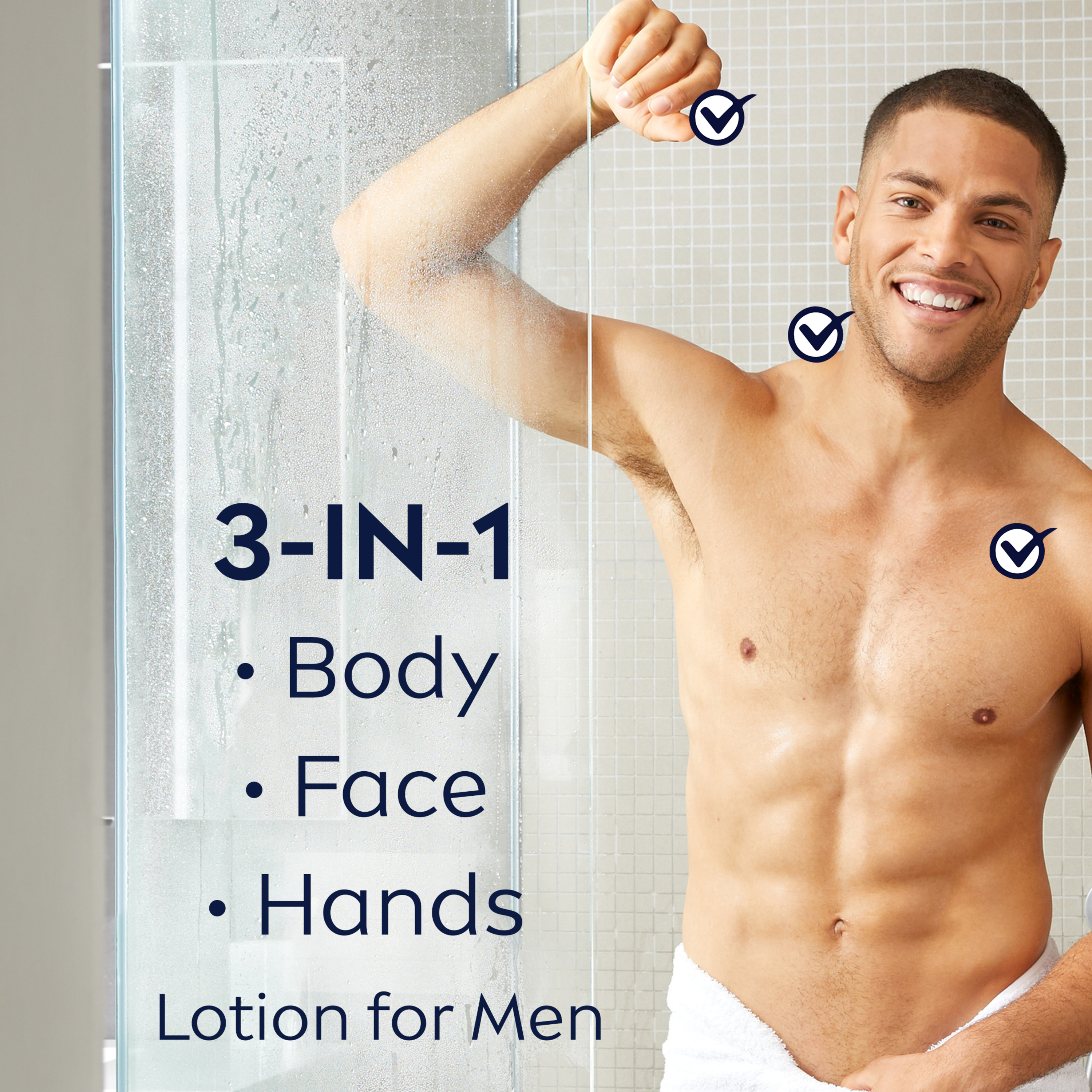 Nivea Men Maximum Hydration 3-in-1 Body Lotion for Dry Skin, 16.9 Fl oz Bottle - image 2 of 10