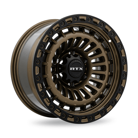 RTX Moab 18x9 6x139.7 ET0 CB106.1 Bronze with Satin Black Lip Wheel