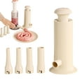 thumbnail image 6 of Homelife Sausage Stuffer Machine with 4 Stuffing Tubes Manual Sausage Maker for Homemade Sausages Stainless Steel Filler for Household Kitchen, 6 of 13