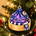 thumbnail image 4 of Glitter Acrylic Dumpling Squishies Ornament 2026 for Christmas Tree Decor, Cute Dumpling Christmas Hanging Xmas Tree Decor Gift for Family, 4 of 7