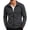 Dark Gray, variant on Mens Full Zip Jackets Soft Stretch Fleece Long Sleeve Slim Fit Warm Coats For Active Casual & Layering Wear