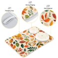 thumbnail image 3 of Yayeee Dish Drying Mat for Kitchen Counter 16"x18" Microfiber Absorbent Pad, Beige Retro Leaves, 3 of 7