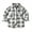 Gray, variant on Toddler Kids Boys Girls Flannel Plaid Shirt Jacket Long Sleeve Lapel Button Down Pocketed Shirts Regular Fit Casual Fall Winter Coat 5-6 Years Coffee