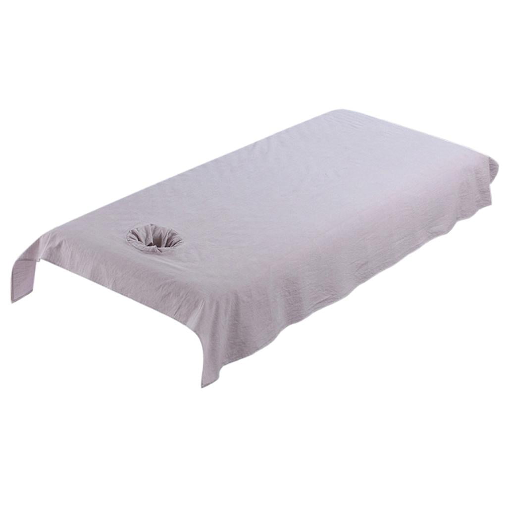 Washable Cotton Massage Table Bed Fitted Pad Cover Sheet With Face