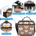 thumbnail image 3 of Herdesigns Cute Backpack with Lunch Box Heart Pattern Lightweight Large Travel Work Laptop Backpacks Set Casual Daypacks, 3 of 8