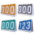 thumbnail image 2 of Yimiti 3 Chiffres Table en Plastique Tableau de Bord Flipper Imperméable pour Basketball Football, Vert, 2 of 7