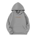 thumbnail image 4 of EANJE Love Like Jesus Graphic Christian Hoodies for Women Girls Oversized Long Sleeve Sweatshirts Drawstring Pockets Pullover Tops Gray 11-12Y, 4 of 6