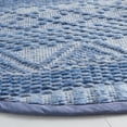 thumbnail image 3 of SAFAVIEH Natura Ognena Geometric Polyester Area Rug, Blue/Grey, 6' x 6' Round, 3 of 8