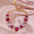 thumbnail image 2 of Dog Collar and Cat Gold Chain Necklace Stainless Steel Adjustable Diamonds Collar with Cute Pet Paw for Small Medium Pets Cats Dogs Kitten Puppy(S,Light pink), 2 of 4