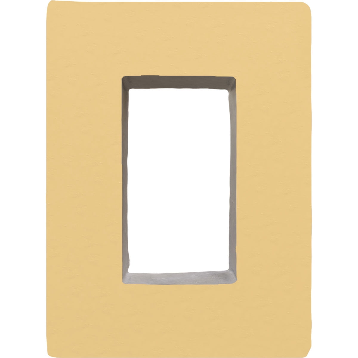 Ekena Millwork 4"W x 3"D x 7 7/8"H Universal Electrical Cover for EverStone Faux Stone Siding Panels, Grey Granite