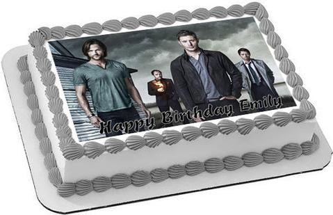 Amazon.com: Acrylic Supernatural Brothers Cake Topper Party Decoration for  Wedding Anniversary Birthday Graduation : Grocery & Gourmet Food