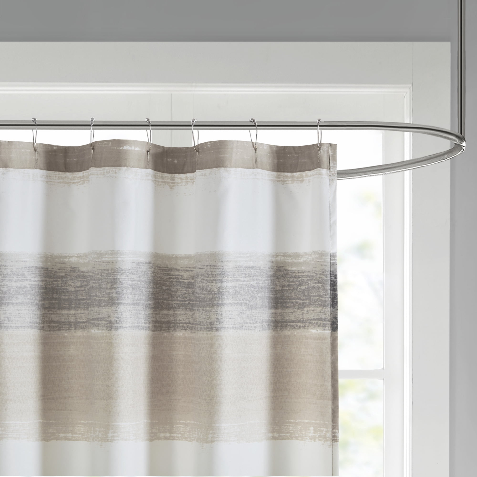 Madison Park Saben Shower Curtain - Watercolor Print Modern Bathroom Decor, 72x72 Inches - View #9
