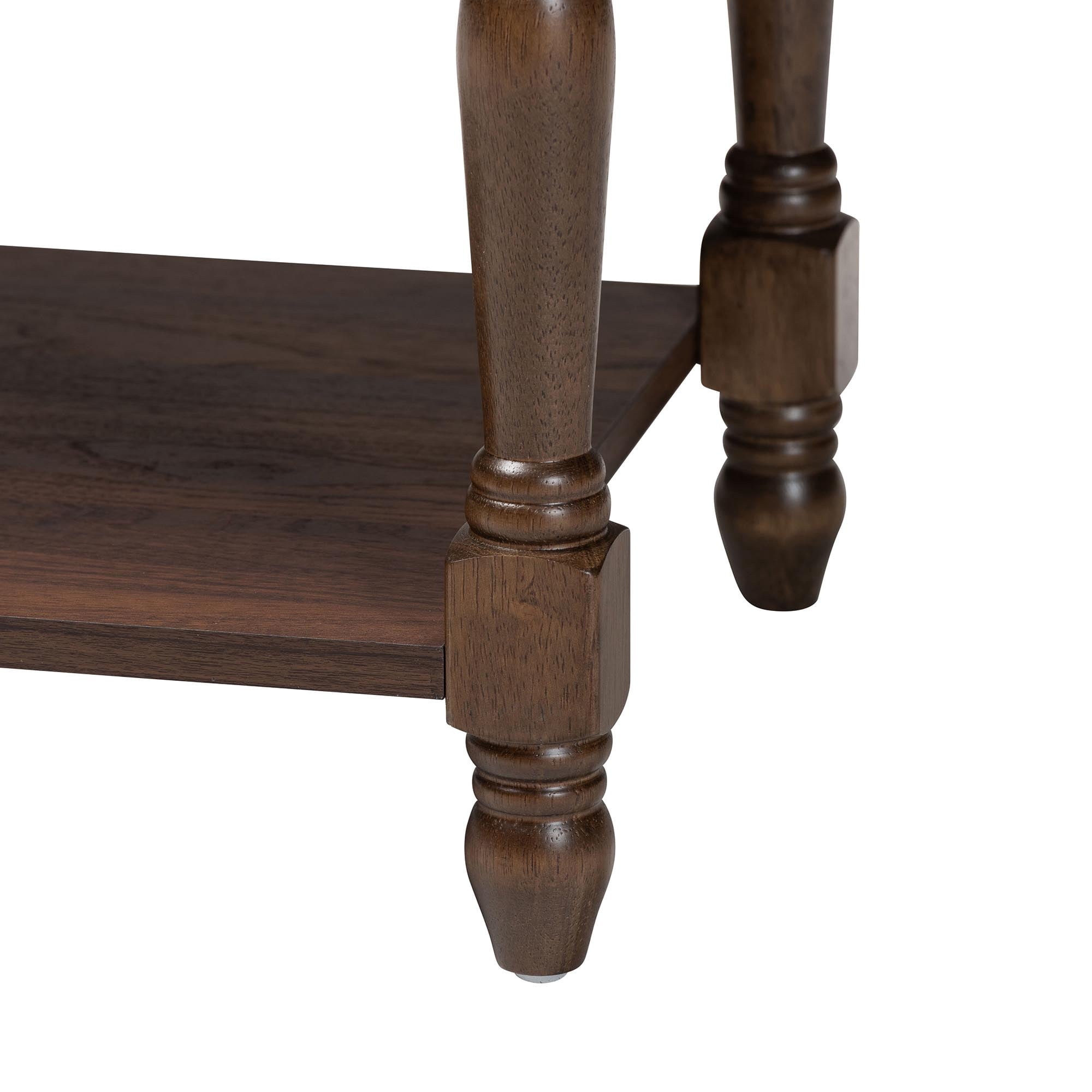 Baxton Studio Roden Transitional Nightstand, 1-Drawer, Dark Brown