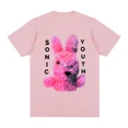 thumbnail image 2 of Camiseta de algodón para hombre, nueva camiseta, camisetas para mujer, Sonic Youth, banda de rock, punk, camisetas gráficas casuales, ropa harajuku para hombre, algodón, 2 of 4