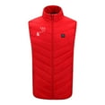 thumbnail image 2 of BLTIBY Women Men Heated Vests, Lightweight 9 Heating Zones Vest (Battery Pack Not Included) Winter Casual Warm Sleeveless Jackets with Pockets Red 2 M, 2 of 5