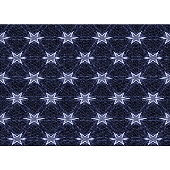 Ahgly Company Indoor Rectangle Patterned Deep Periwinkle Purple Area Rugs, 7' x 10'