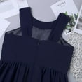 thumbnail image 5 of CHICTRY Little Girls Chiffon Flower Girl Dress Rhinestones Birthday Party Dress,Sizes 4-16 Navy Blue 6, 5 of 7