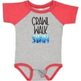 thumbnail image 3 of Inktastic Crawl Walk Swim Wave Design Boys or Girls Baby Bodysuit, 3 of 5