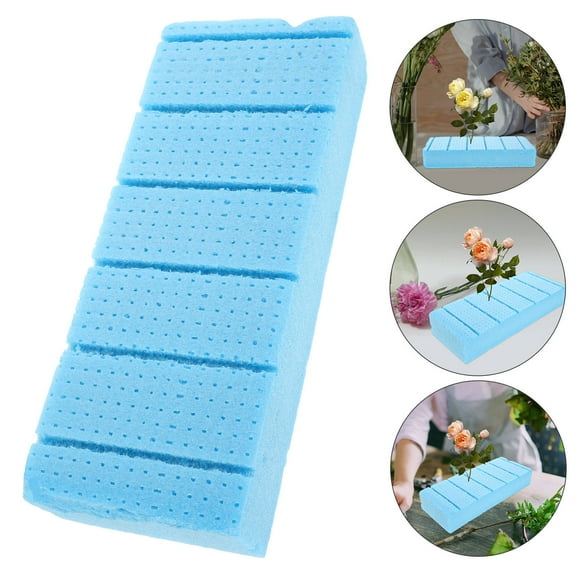 Raindrops Wet Florist Foam Simulated Moss Foam 30.00X10.00X5.00CM Sky-blue
