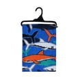 thumbnail image 7 of (2 pack) Mainstays Cotton Blend Multi-color Shark Camo Beach Towel, 28" x 60", 7 of 7