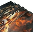 thumbnail image 3 of Flame Fierce Tiger Shower Curtain Waterproof Fabric with 12 Hooks Bathroom Bath Curtain Set Polyester Fabric Machine Washable 60 x 72 Inch Home Decor, 3 of 6