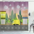 thumbnail image 1 of Ambesonne Garbage Truck Shower Curtain, Waste Machine in City, 69"Wx70"L, Multicolor, 1 of 3
