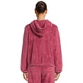 thumbnail image 3 of Self Esteem Juniors Faux Sherpa Zip Up Hoodie, 3 of 5