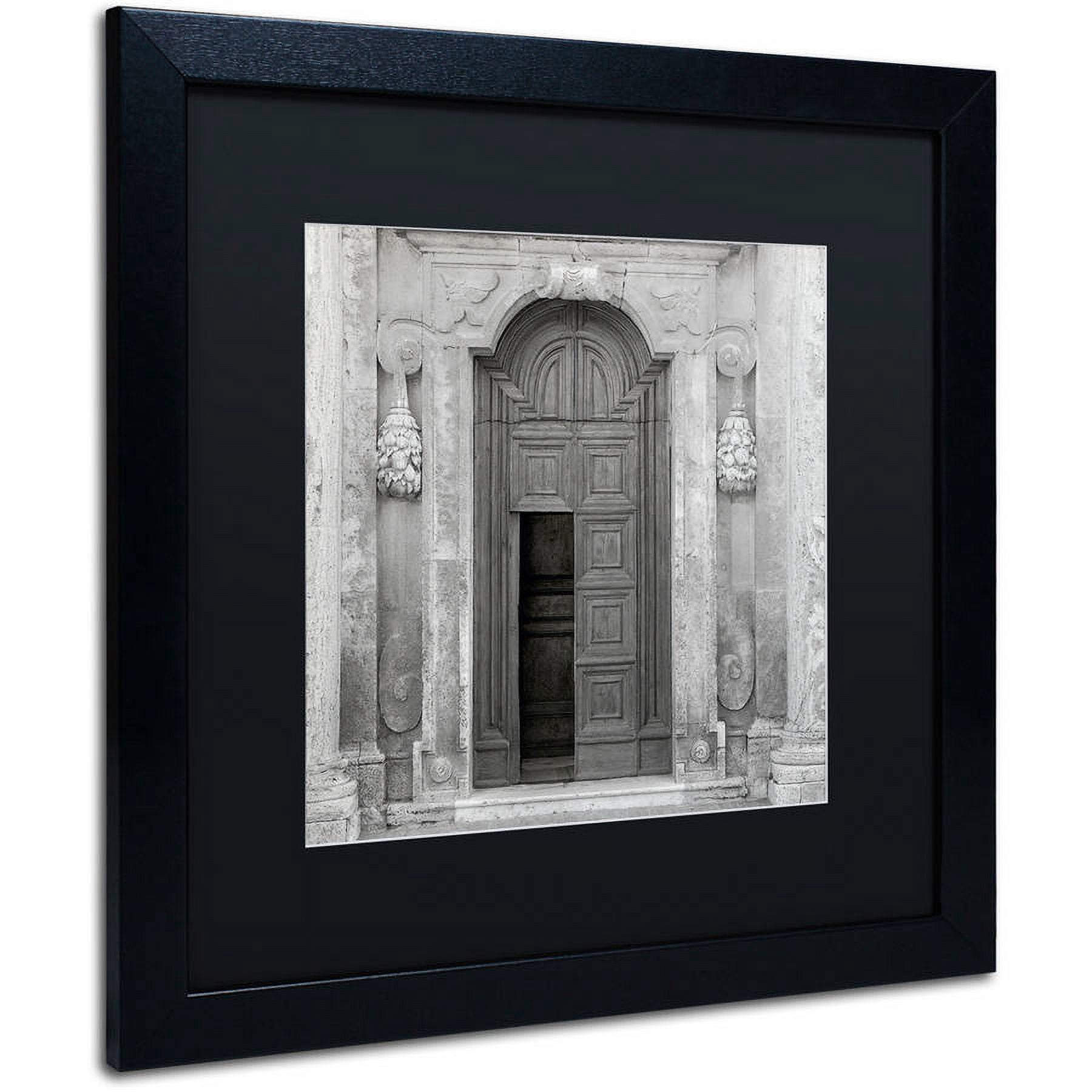 Trademark Fine Art "Tuscany VII" Canvas Art by Alan Blaustein, Black Matte, Black Frame