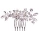 thumbnail image 1 of Peinetas para el cabello de boda, 1 pieza de joyería de peineta para novia, joyería elegante para la cabeza de boda, accesorios para el cabello de cristal, accesorios nupciales para mujeres, 1 of 5