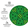 thumbnail image 3 of Fuzoiu St Patrick's Day5 Print Leather Coasters Set,Drink Coasters Set of 4,for Tabletop Protection, Durable PVC Coasters,Home Décor and Housewarming Gift-Round Shape, 3 of 6