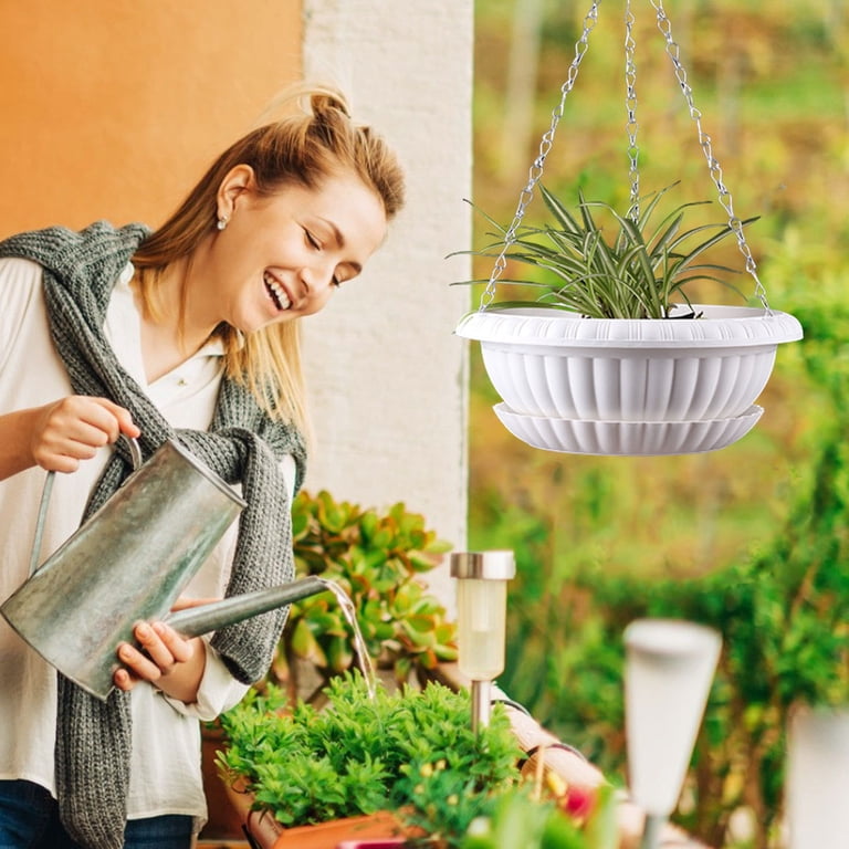 YAZHPA Shallow Bowl Low Planter for Succulents, Bonsai, Fairy Gardens,  Herbs, 12 Inch, - Walmart.com