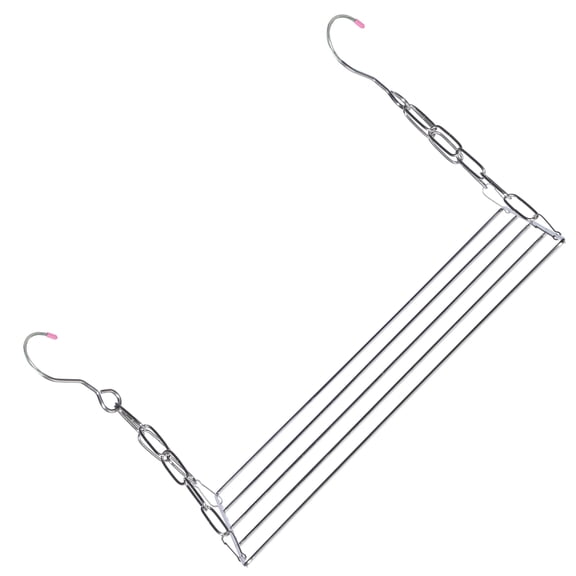 HOMEMAXS Stainless Steel Drying Rack for Home Multifunctional Compact Design Silver 34.5 x 25.5 x 61.5 cm