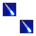 thumbnail image 4 of Yuarrent Palo luminoso electrónico, luz LED nocturna de plástico, ligero, brillante, punta de caña de pescar, lámpara profesional, Negro 2piezas, 4 of 6