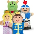 thumbnail image 4 of Melissa & Doug Palace Pals Hand Puppets (Set of 4) - Prince, Princess, Knight, and Dragon, 4 of 9