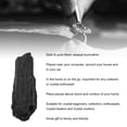 thumbnail image 4 of Piedra De Turmalina Negra áspera, Decoración De Envoltura De Alambre De Piedra Preciosa De Cristal Opaca Para Coleccionista Para Mediación, 4 of 7
