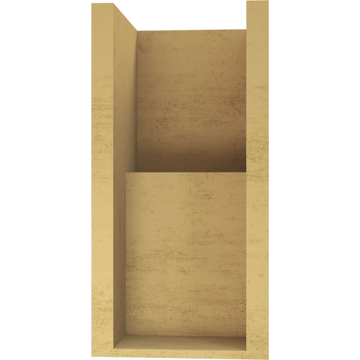 8"W x 8"D x 16"H Wide Chapel Hill Rough Cedar Woodgrain TimberThane Corbel, Primed Tan