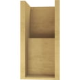 thumbnail image 4 of 8"W x 8"D x 16"H Wide Chapel Hill Rough Cedar Woodgrain TimberThane Corbel, Primed Tan, 4 of 6