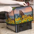 thumbnail image 7 of Daiia Horse Sunflowers Pattern 2 slice Toaster Cover, Toaster Appliance Dust-proof Cover For Kitchen Small Appliance Dust Cover and Fingerprint Protection, 7 of 7