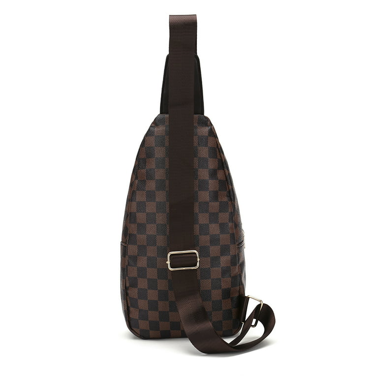 TWENTY FOUR Checkered Fashion Backpack Shoulder School Bag For