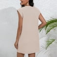 thumbnail image 4 of Diufon Womens Summer Dresses with Pocket Casual Loose Cap Sleeve Crew Neck Office Dress Trendy Basic Sundress, 4 of 5
