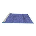 thumbnail image 2 of Ahgly Company Machine Washable Indoor Rectangle Abstract Blue Modern Area Rugs, 2' x 5', 2 of 4