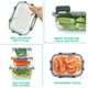 thumbnail image 4 of Set de recipientes de vidrio para almacenamiento de alimentos KOMUEE, 24 piezas, color gris, 4 of 6