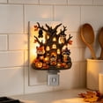thumbnail image 2 of Halloween Decorations Halloween Tree House Night Light Plug in Spooky Cute Ghost Pumpkin Wall Decor for Home Party, 2 of 4